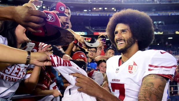 Colin Kaepernick has continued his protest of not standing for the American national anthem to bring attention to racial injustice in the U.S