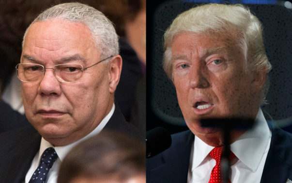 COlin Powell Donald Trump