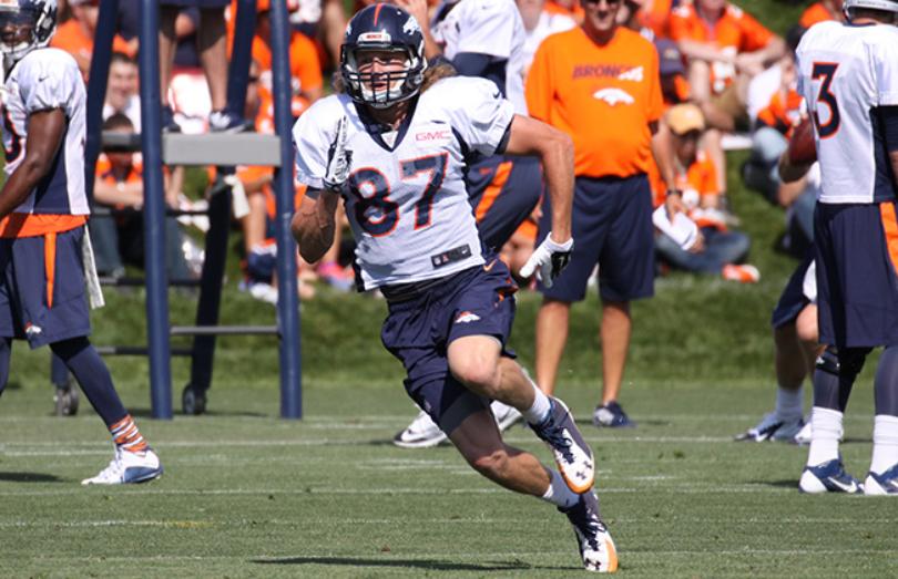 Courtesy Denver Broncos
Former Denison QB and now Denver Broncos WR Jordan Taylor