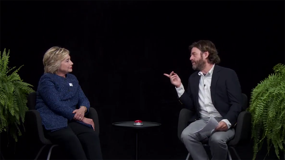 Hillary Clinton Zach Galifianakis Between Two