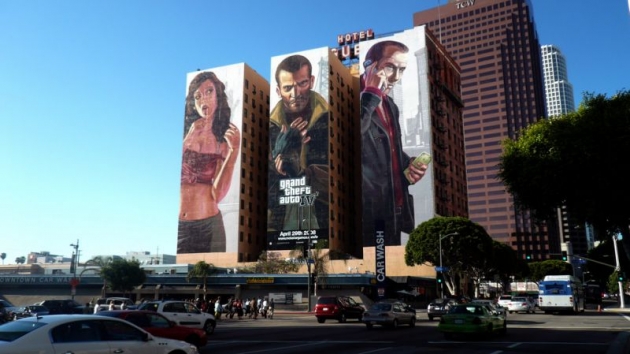 'Grand Theft Auto IV murals