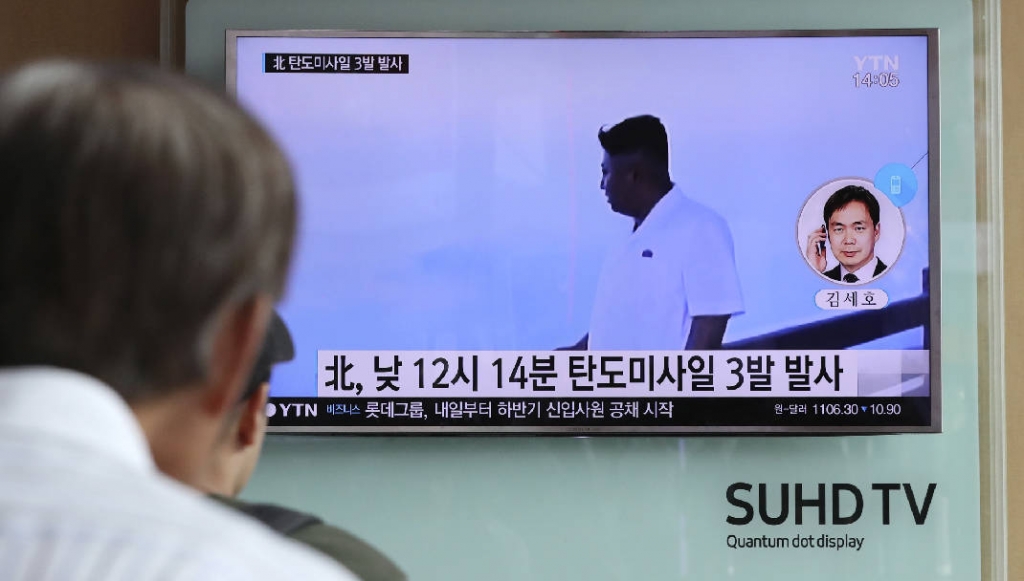 South Korea: North Korea fires three ballistic missiles