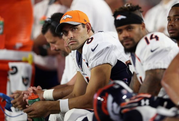 Quarterback Mark Sanchez #6 of the Denver