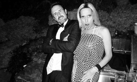 David Arquette poses with his sister Alexis Arquette