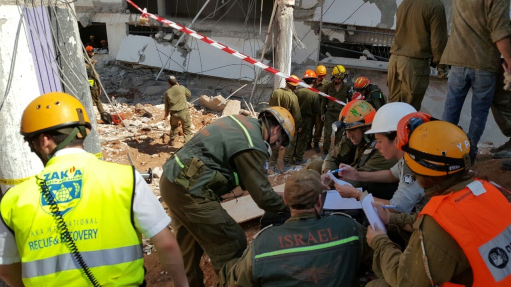 Third Body Extricated from Parking Lot Collapse in Tel Aviv