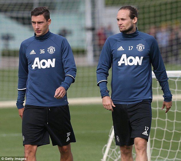 Defender Matteo Darmian could be heading towards the Manchester United exit door