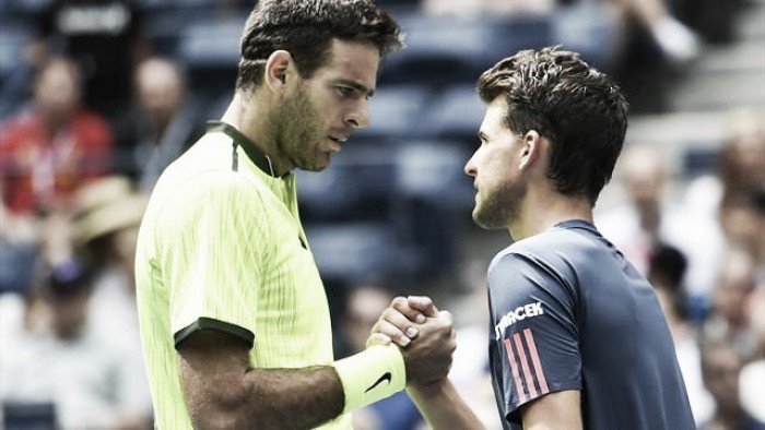 US Open 2016 Juan Martin Del Potro reaches the quarter-finals after Dominic Thiem retires