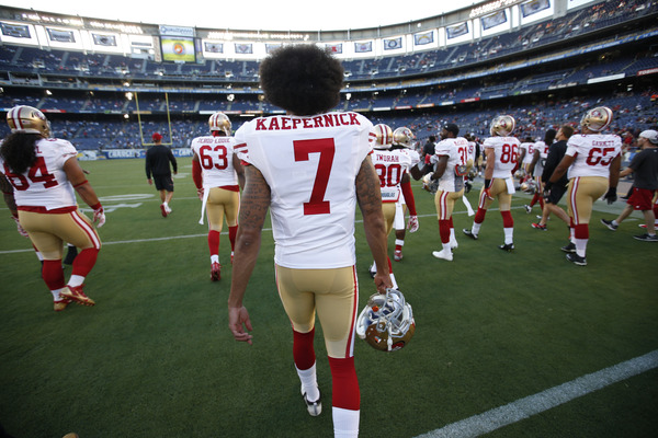 Kaepernick to donate money from jersey sales to charity