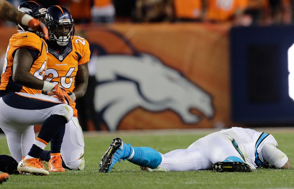 NFL Newton did not need to leave game after hit by Broncos