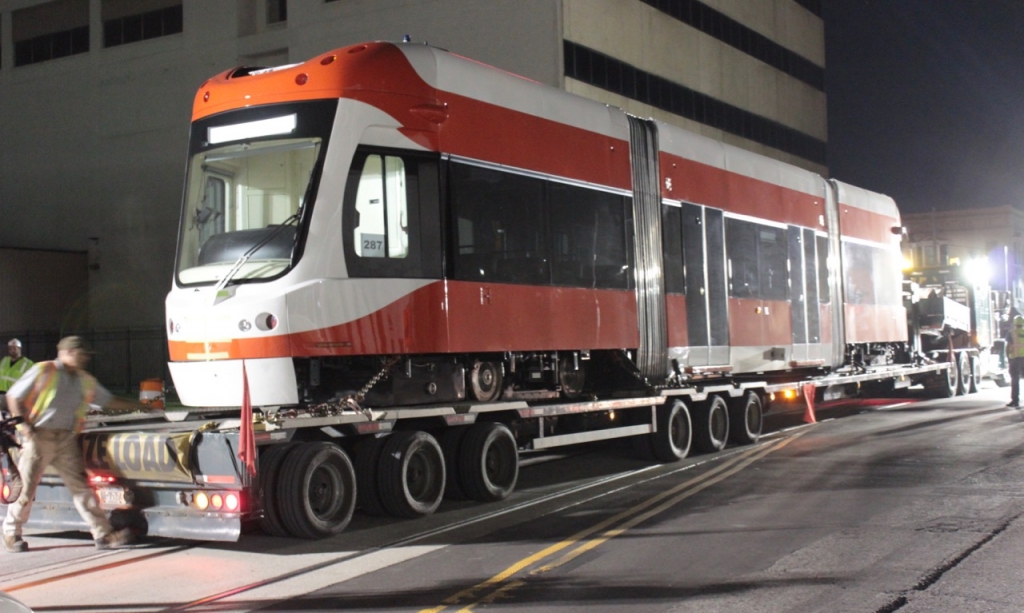 Detroit's first QLINE Streetcar arrives