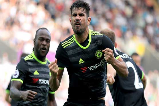 Diego Costa scored twice including an 81st-minute equaliser as Chelsea drew 2-2 with Swansea