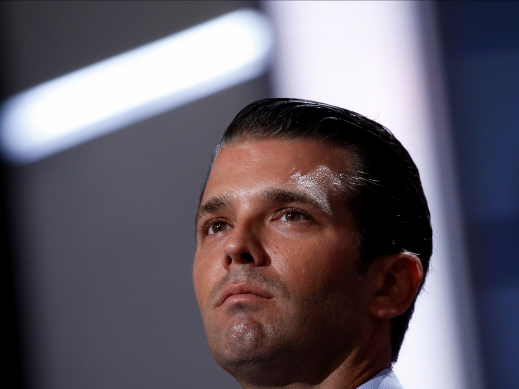 Donald Trump Jr. at the Republican National Convention in July.   REUTERS  Carlo Allegri