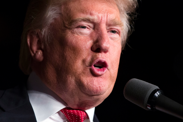 Republican presidential candidate Donald Trump speaks during a campaign rally at Germain Arena Sept. 19 2016 in Ft. Myers Fla