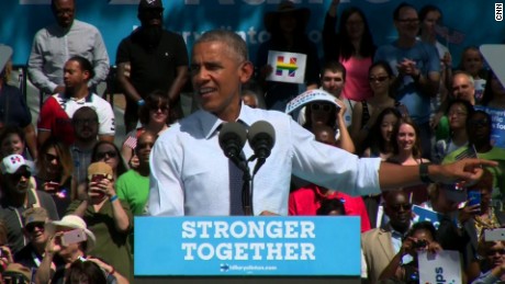 President Obama chides media treatment of Clinton and Trump'We can't afford to act as if there's some equivalence here