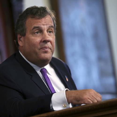 New Jersey Gov. Chris Christie listens to a question from the media in Trenton N.J. Christie with two years left in his second term as governor has insisted for three years that he had no knowledge of a