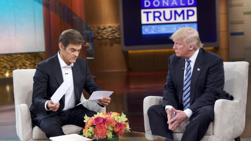 Republican presidential nominee Donald Trump released his medical records during a taping of The Dr. Oz Show with host Dr. Mehmet Oz set to air Thursday