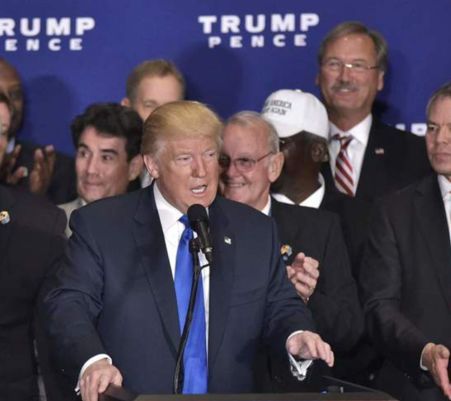 Donald Trump speaks Friday in Washington D.C. Image credit Mandel Ngan  AFP  Getty Images