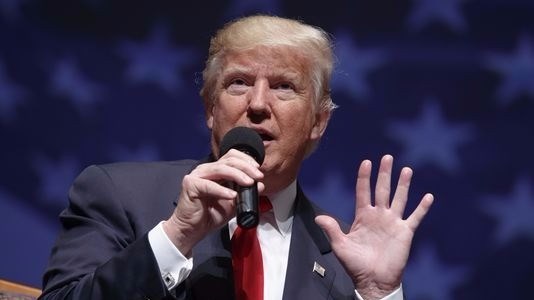 Donald Trump speaks during a town hall on Sept. 6 2016 in Virginia Beach