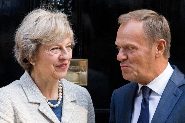 Donald Tusk claimed Theresa May was planning to trigger Article 50 by February 2017