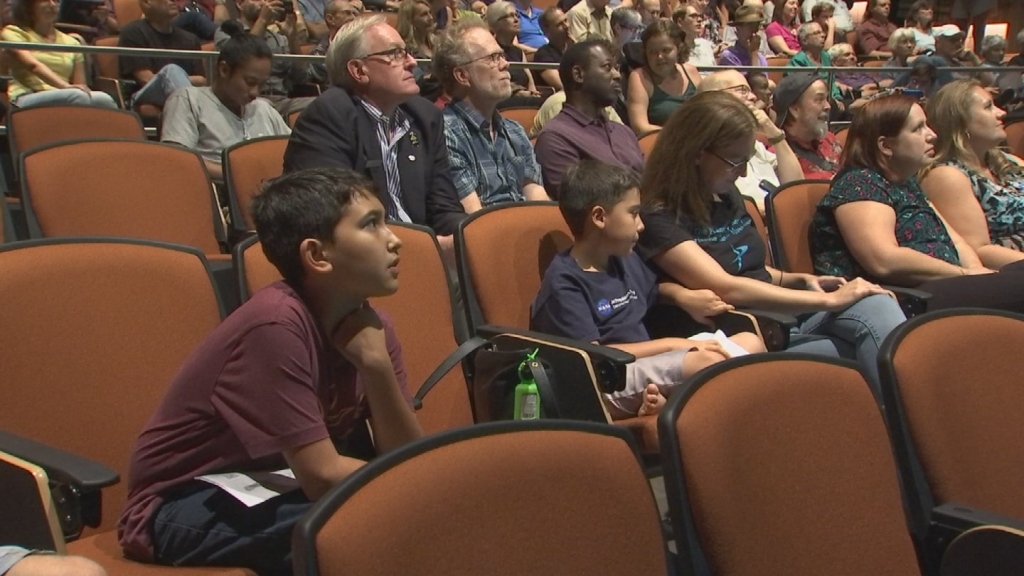 Dozens watched the launch of Osiris Rex launch at a special party at ASU