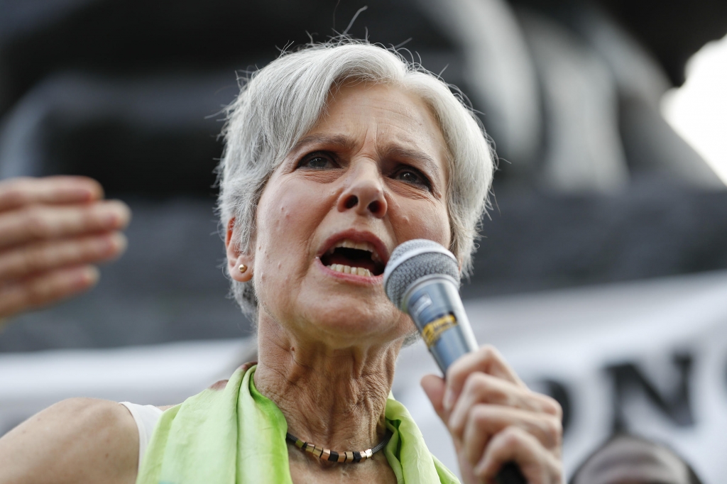 Dr. Jill Stein Green Party presidential nominee speaks at a rally in Philadelphia in July