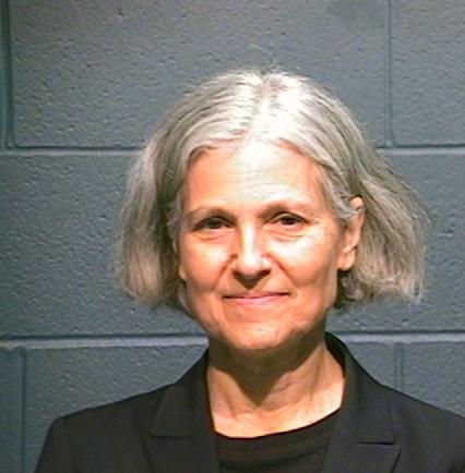 Dr. Jill Stein in a 2012 mugshot from the Wood County Jail