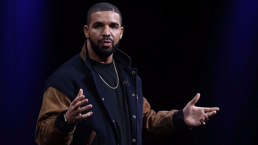 Drake speaking at an Apple event in San Francisco California