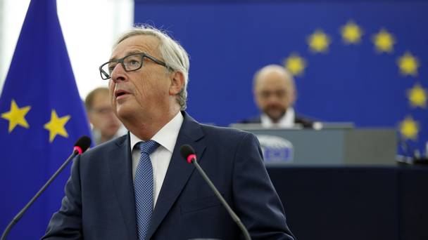 EU Commission President Jean Claude Juncker delivers his State of the Union address