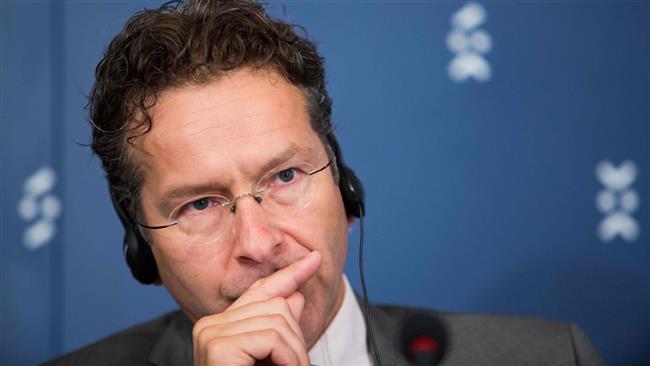 Eurogroup head Jeroen Dijsselbloem attends a press conference during an informal meeting of EU finance ministers in Bratislava Slovakia