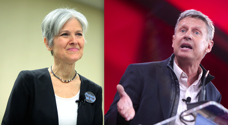 Dr. Jill Stein and former New Mexico Governor Gary Johnson