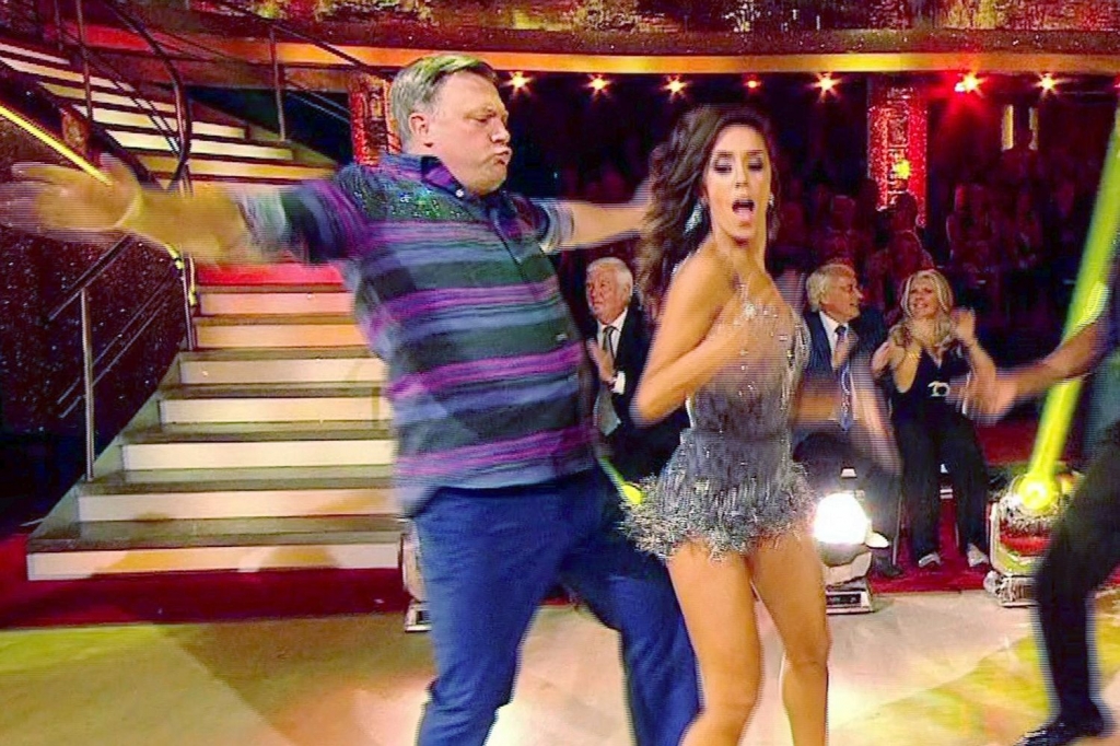 Ed Balls shows his moves with Katya Jones who will be his partner in the new series of Strictly Come Dancingpixel GRG