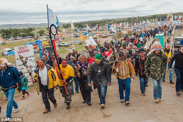 Authorities say more than 30 protesters have been arrested in the last two days at a Dakota Access pipeline construction site north of Almont. Protesters are