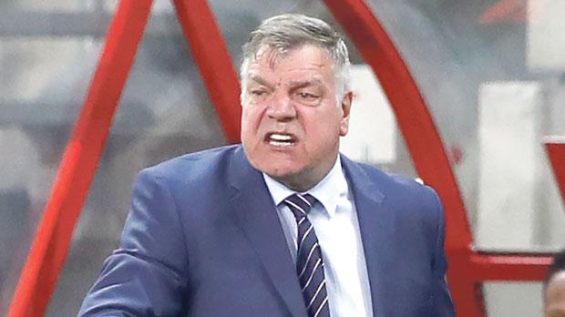 Sam Allardyce dishing out instructions against Slovakia