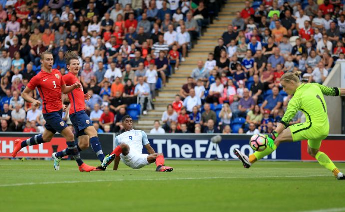 England Under-21s striker Marcus Rashford also scored on his senior debut in May