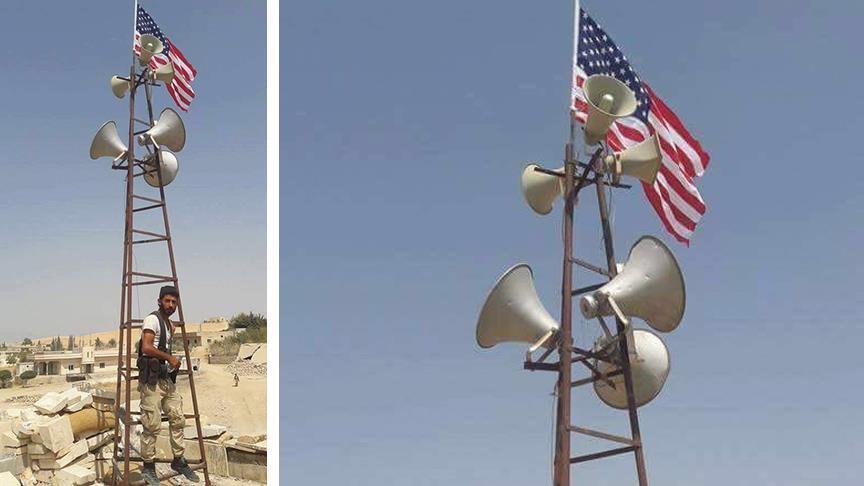 Terrorist PYD  PKK misusing US flag in northern Syria