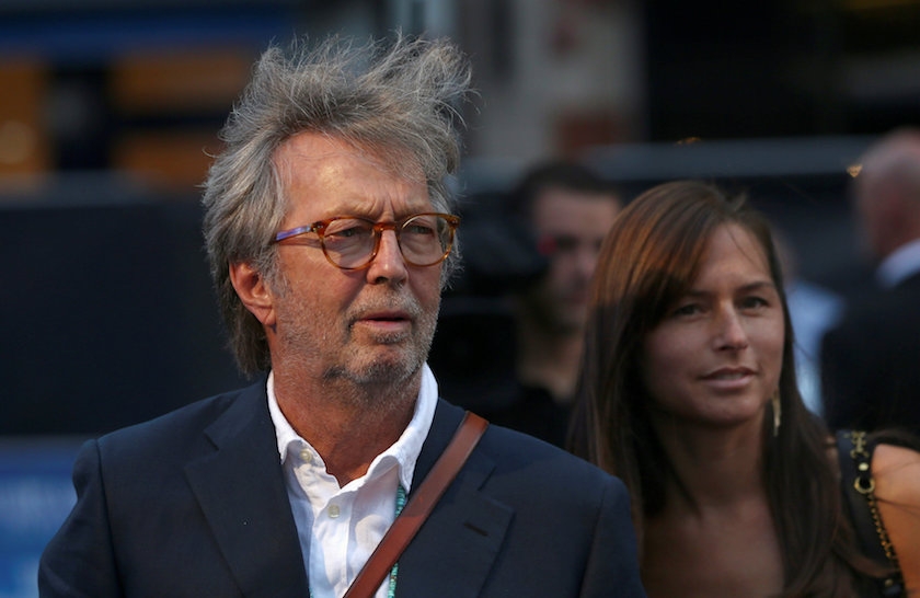 Eric Clapton attends the world premiere of ‘The Beatles Eight Days a Week — The Touring Years’ in Lond