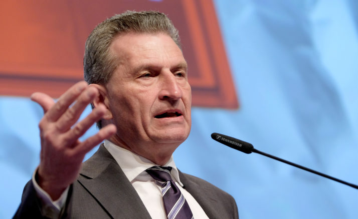 European Commissioner for Digital Economy and Society Gunther Oettinger | EPA  Peter Steffen