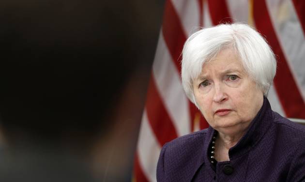 Federal Reserve Board Chair Janet Yellen listens to a reporter's question during a news conference on Federal Reserve's monetary policy Wednesday Sept. 21 2016 in Washington. The Federal Reserve is keeping its key interest rate unchanged but