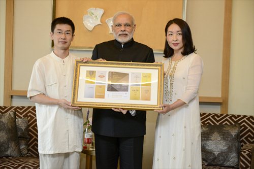 Xi Jinping Meets with Prime Minister Narendra Modi of India