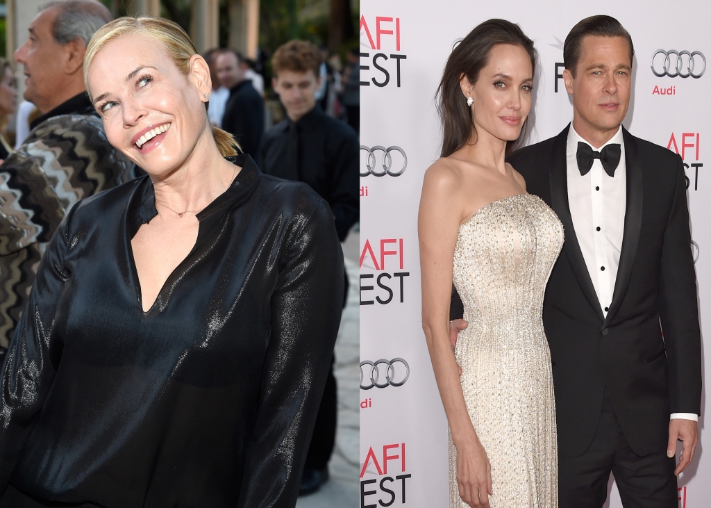 Chelsea Handler Angelina Jolie and Brad Pitt