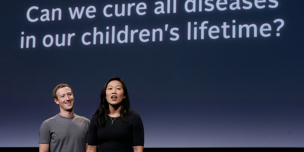 Facebook CEO Mark Zuckerberg and his wife Priscilla Chan vow to spend 99 per cent of their wealth to cure disease