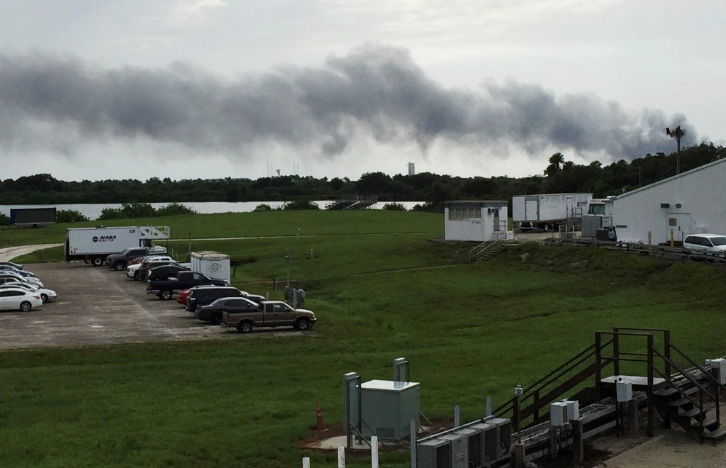 Explosion at SpaceX Launch Pad Destroys Rocket, Satellite