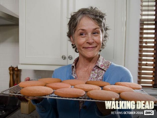 Melissa Mc Bride as Carol in'The Walking Dead