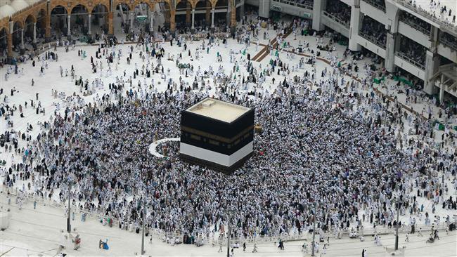 9 2016 shows a general view of Muslim pilgrims from all around the world circling around the Kaaba at the Grand Mosque in the Saudi city of Mecca