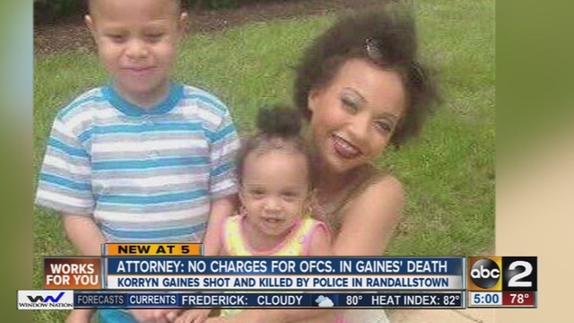 No Charges to Be Filed Against Officers in Death of Korryn Gaines