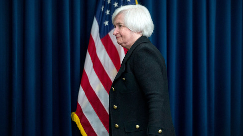 Janet Yellen chair of the U.S. Federal Reserve after a news conference following a Federal Open Market Committee meeting in Washington D.C. on Sept. 17 2015