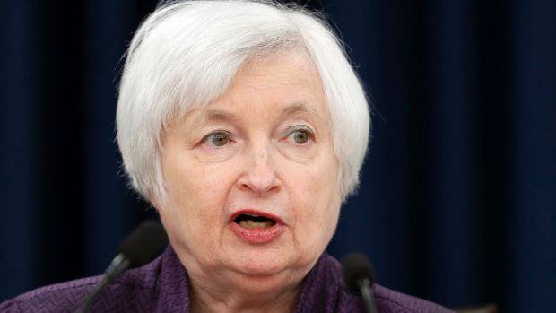 Federal Reserve Board Chair Janet Yellen speaks during a news conference on the Federal Reserve's monetary policy