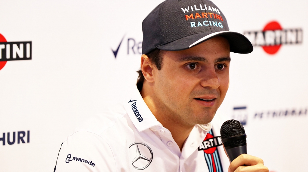 Felipe Massa of Brazil and Williams talks to the media in a press conference to announce his retirement from Formula 1 at the end of the 2016 season during previews for the Formula One Grand Prix of Italy at Autodromo di Monza on Sept. 1 2016 in Monza I