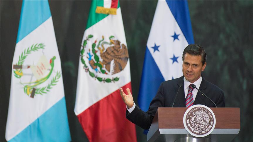 Pena Nieto Trump discuss wall NAFTA in Mexico visit