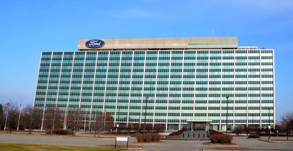 Ford headquarters in Dearborn Michigan